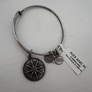 Alex and Ani Silver Inspirational Charm Bangle Star of Venus